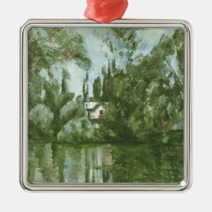 Paul Cezanne   hus på banker av Marnen, 18 Julgransprydnad Metall