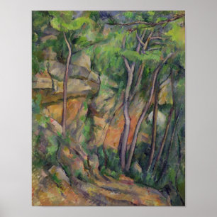 Paul Cezanne I Chateau Noir-parken, 1896 Poster