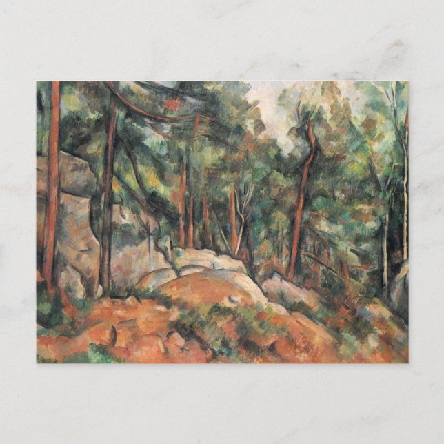 Paul Cezanne - i Skogen Vykort (Framsida)