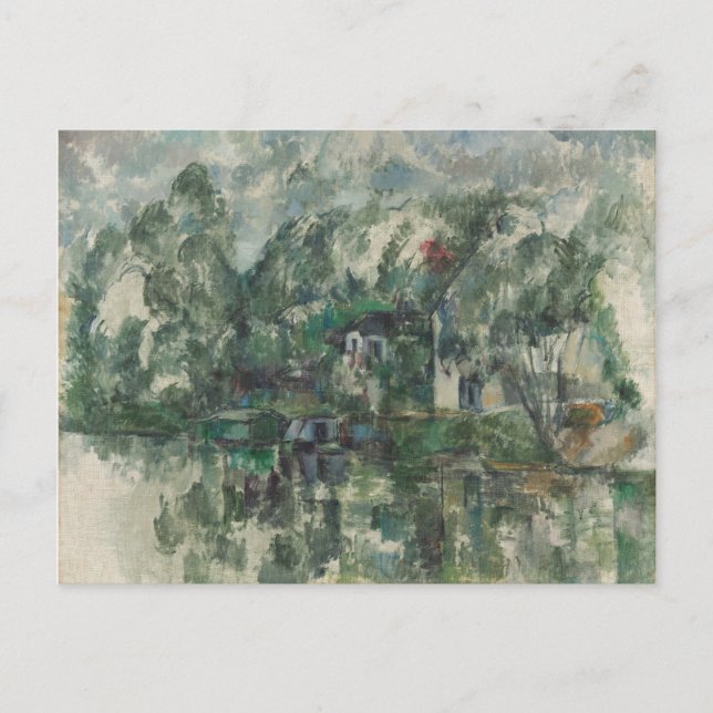 Paul Cezanne | I Vatten Kant, c) 1890 (olja o Vykort (Framsida)