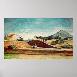 Paul Cezanne Järnvägsnedskärningen, c.1870 Poster