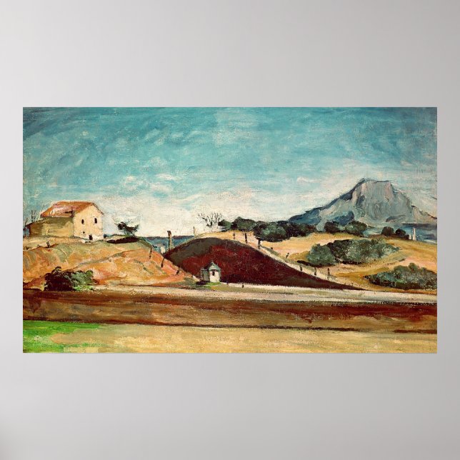 Paul Cezanne | Järnvägsnedskärningen, c.1870 Poster (Framsidan)
