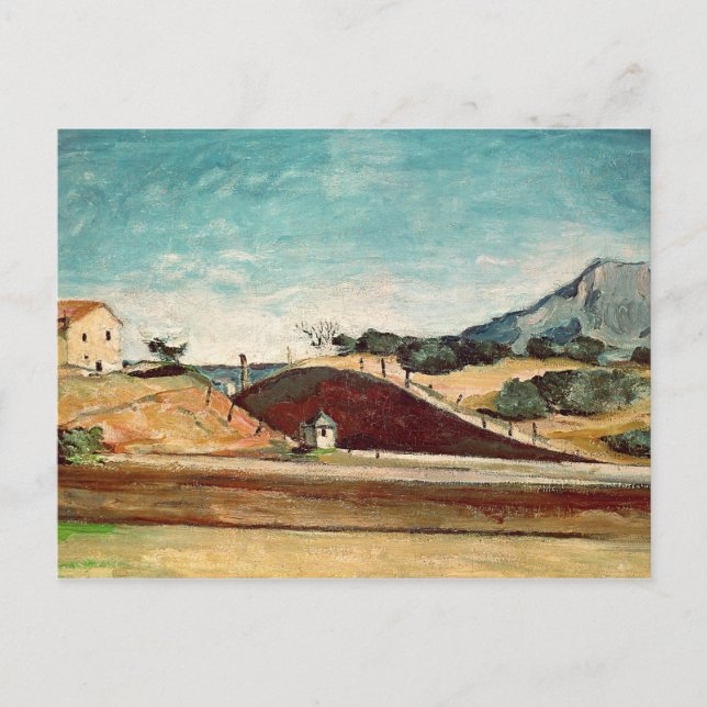 Paul Cezanne | Järnvägsnedskärningen, c.1870 Vykort (Framsida)