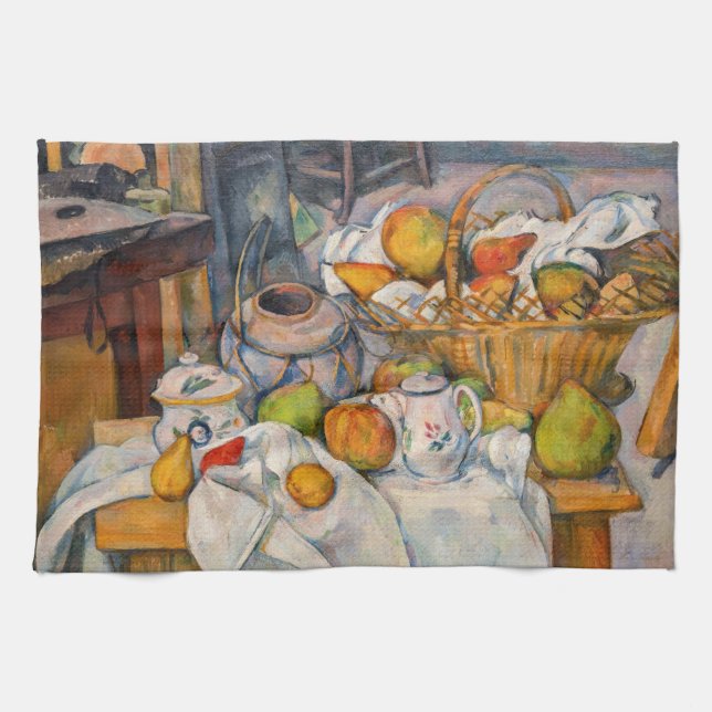Paul Cezanne - Köksbordet Kökshandduk (Horisontell)