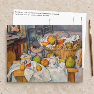 Paul Cezanne - Köksbordet Vykort