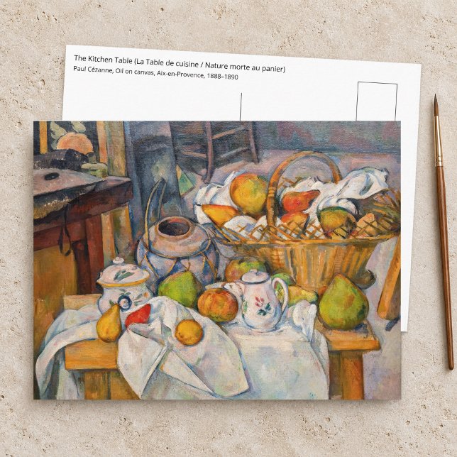 Paul Cezanne - Köksbordet Vykort (Skapare uppladdad)