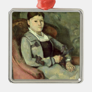 Paul Cezanne konstnärens fru i en fåtölj, c Julgransprydnad Metall