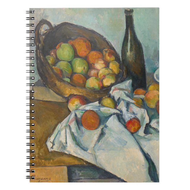 Paul Cezanne - Korgen med äpplen Anteckningsbok (Framsidan)