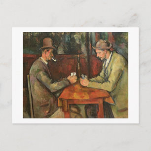 Paul Cezanne Kortspelare, 1893-96 Vykort