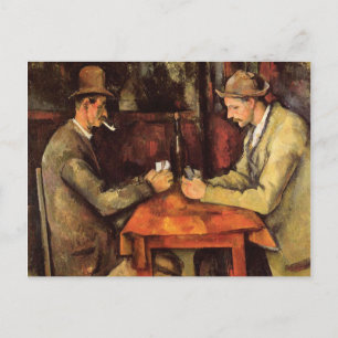 PAUL CEZANNE - Kortspelare 1894 Vykort
