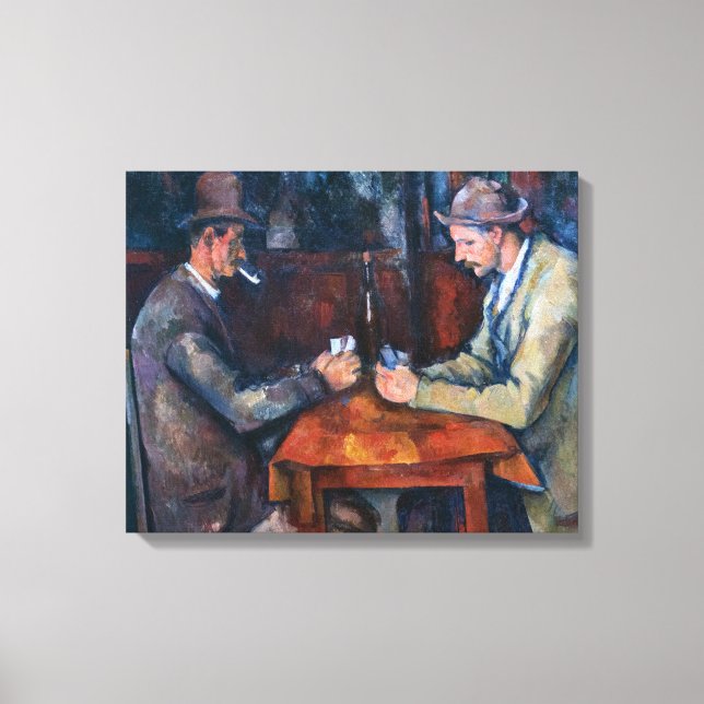 Paul Cezanne - Kortspelarna Canvastryck (Framsida)