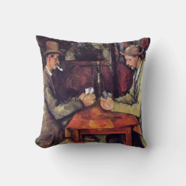 Paul Cezanne - Kortspelarna - finare konsmålning Kudde