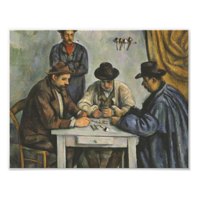 Paul Cezanne - Kortspelarna Fototryck (Framsidan)