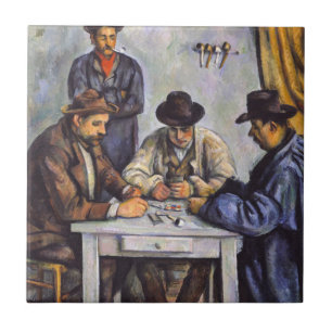 Paul Cezanne - Kortspelarna Kakelplatta