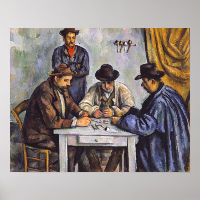 Paul Cezanne - Kortspelarna Poster (Framsidan)