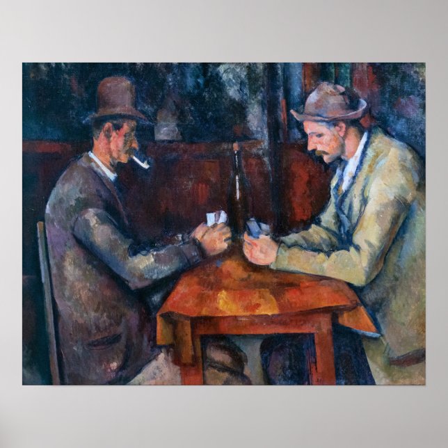 Paul Cezanne - Kortspelarna Poster (Framsidan)