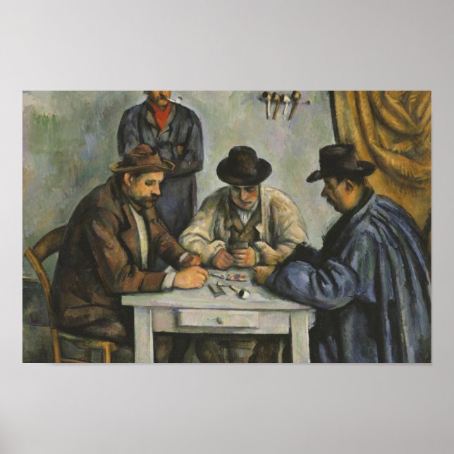 Paul Cezanne - Kortspelarna Poster (Framsidan)