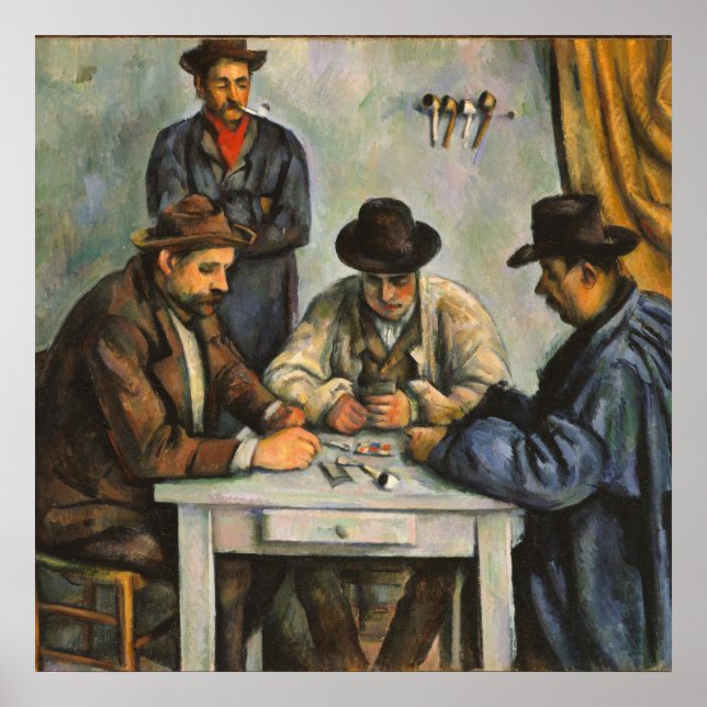 Paul Cezanne - Kortspelarna Poster (Framsidan)