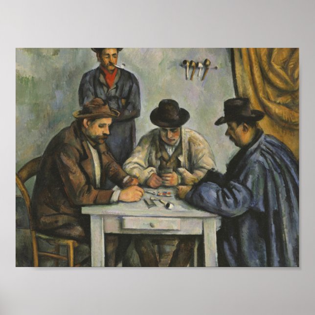 Paul Cezanne - Kortspelarna Poster (Framsidan)