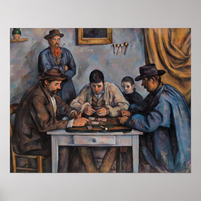 Paul Cezanne - Kortspelarna Poster (Framsidan)