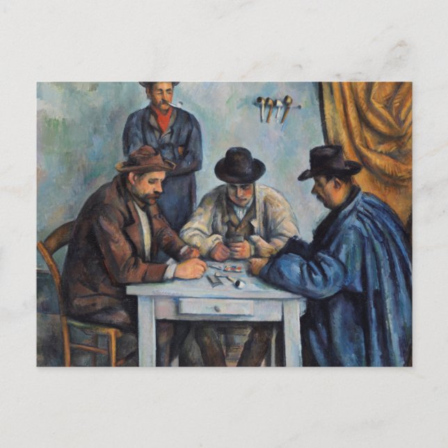 Paul Cezanne - Kortspelarna Vykort (Framsida)