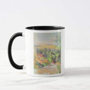 Paul Cezanne krökningen i vägen, 1900-06 Mugg
