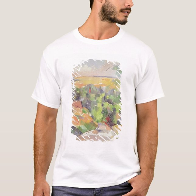 Paul Cezanne | krökningen i vägen, 1900-06 Tee (Framsida)