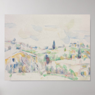 Paul Cezanne - Landskap i Provence Poster
