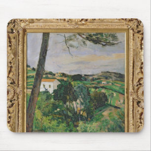 Paul Cezanne landskap med det röda tak eller Musmatta