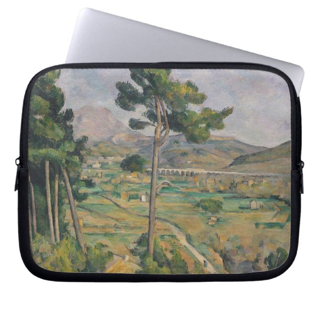 Paul Cezanne | landskap med viaducten Laptop Sleeve (Framsidan)