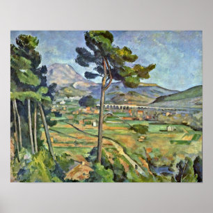 Paul Cezanne - landskap med viaducten Poster