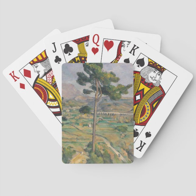Paul Cezanne | landskap med viaducten Spel Kort (Baksidan)