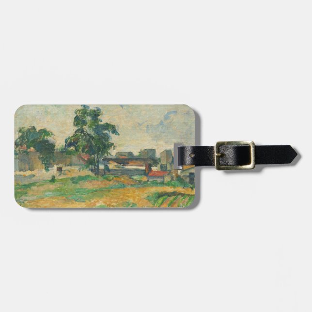 Paul Cezanne | landskap nära Paris, C. 1876 (olja Bagagebricka (Horisontell Framsida)