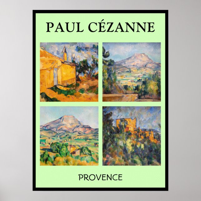 Paul Cezanne - Landskapet mästerverk Poster (Framsidan)