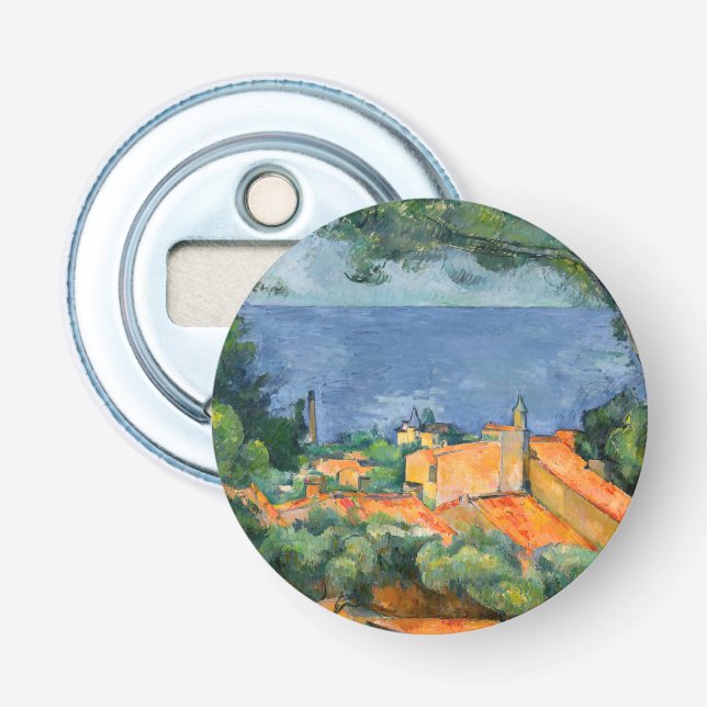 Paul Cezanne - L'Estaque med röda tak Flasköppnare (Framsidan)