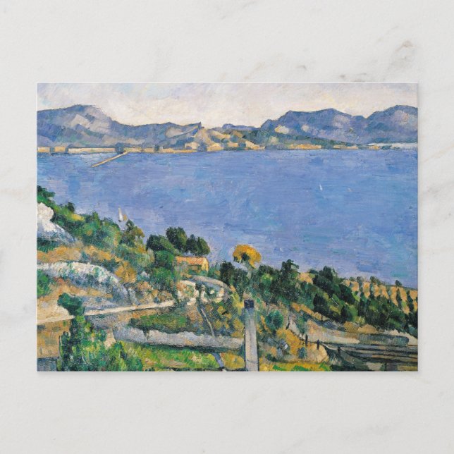 Paul Cezanne | L'Estaque, Vy of the Bay of Marse Vykort (Framsida)