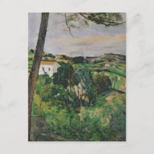 Paul Cezanne   Liggande med rött tak eller gräs Vykort
