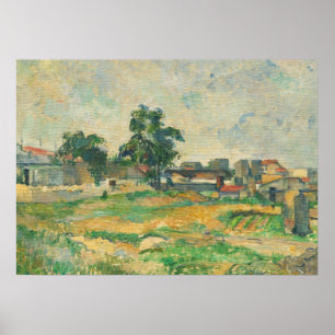 Paul Cezanne Liggande nära Paris, c) 1876 (olja) Poster