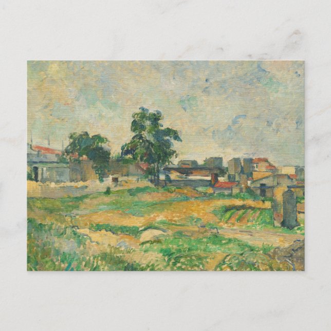 Paul Cezanne | Liggande nära Paris, c) 1876 (olja) Vykort (Framsida)