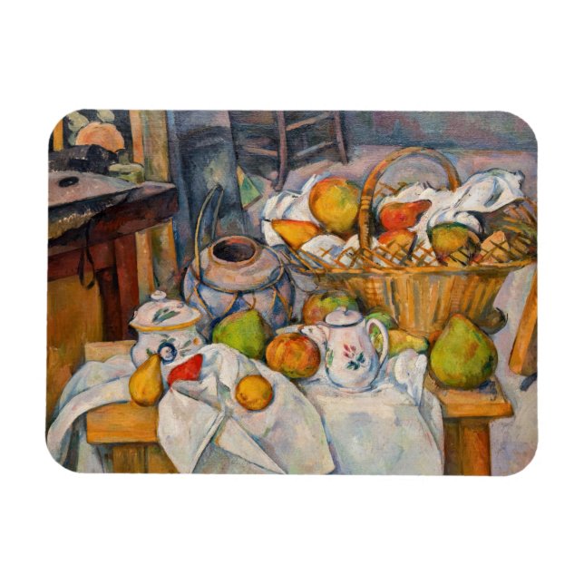 Paul Cezanne - Livet med Basket Magnet (Horisontell)