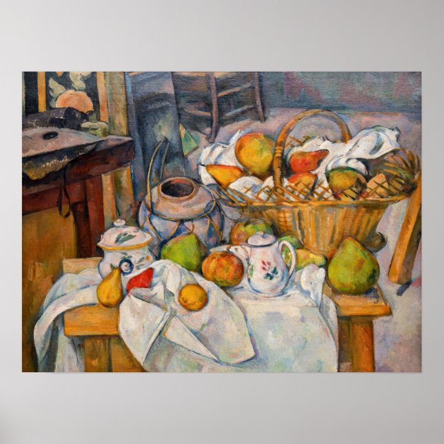 Paul Cezanne - Livet med Basket Poster (Framsidan)