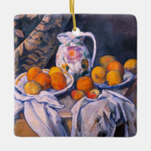 Paul Cezanne - Livet med en ridå Julgransprydnad Keramik