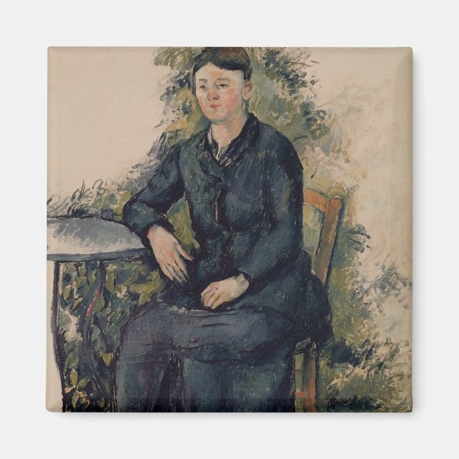 Paul Cezanne | Madame Cezanne i Garden, 1880- Magnet (Framsidan)