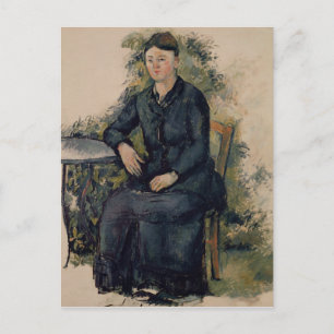Paul Cezanne Madame Cezanne i Garden, 1880- Vykort