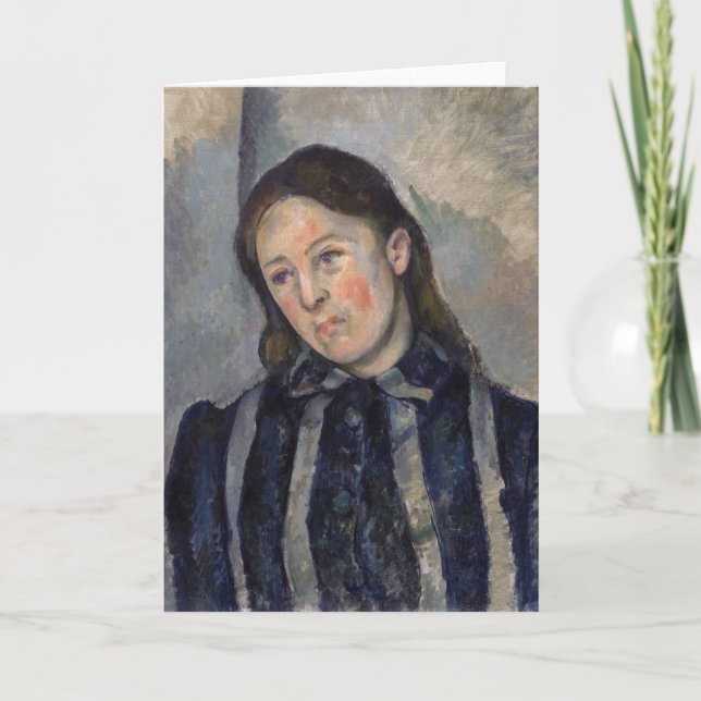 Paul Cezanne - Madame Cezanne with Loosened Hair Kort (Framsida)