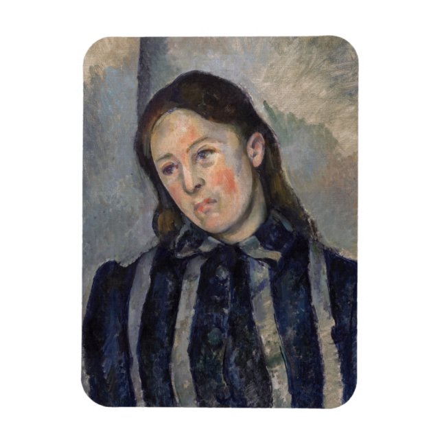 Paul Cezanne - Madame Cezanne with Loosened Hair Magnet (Vertikal)