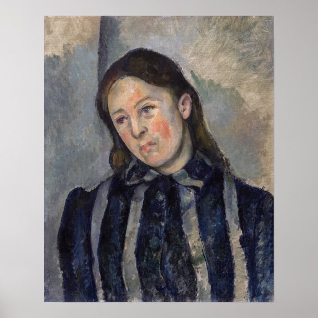Paul Cezanne - Madame Cezanne with Loosened Hair Poster (Framsidan)