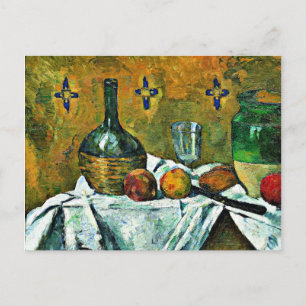 Paul Cezanne-målning, ändå Life med kolv Vykort