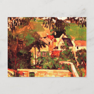 Paul Cezanne-målning, liggande vid Auvers Vykort