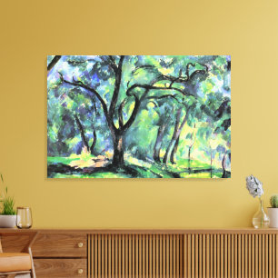 Paul Cezanne-målning, Skog, Canvastryck